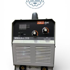 Niko Arc 315W dual phase inverter welding machine with digital display and heavy-duty handle.